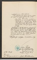 k.k. naturhistorisches Hofmuseum, Intendanzakten 1885-1896 (Hauer), Aktenzahl Z.589/1890, Seite 2